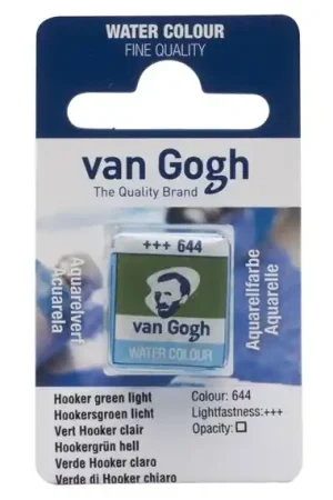 PASTILLA ACUARELA VAN GOGH Nº644 VERDE HOOKER CLARO Profesional