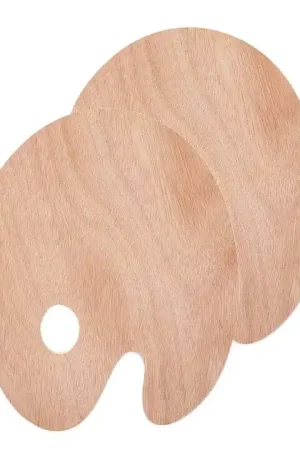 PALETA MADERA NATURAL OVAL 30x40 CM PHOENIX Nuevo Modelo
