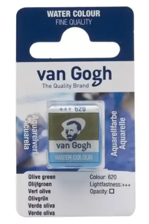 Certificado PASTILLA ACUARELA VAN GOGH Nº620 VERDE OLIVA