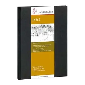 Tendencia Libro de Bosquejo D&S tapa negra, 140gr, A6 R, 62 h