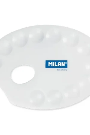Premium PALETA PLÁSTICO OVAL 20.5x14.5 CM MILAN