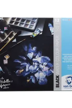 Hecho A Mano BLOC VAN GOGH ACUARELA NEGRO A3 360 GR 12 H