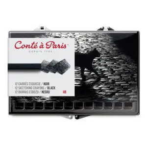 Edición Limitada Caja Carres Conte 12 uds. negro
