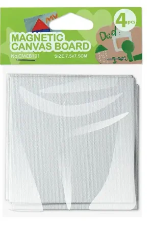 TABLILLA MAGNÉTICA CUADRADA 7,5x7,5 CM SET 4 PIEZAS PHOENIX Precio Reducido