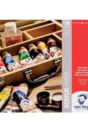 Exclusivo BLOC VAN GOGH ACRÍLICO 370 GR 24x32 CM 10 H