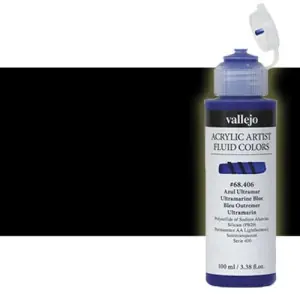 Moderno Acrílico Fluido Vallejo 319, negro marfil, 100 ml. *