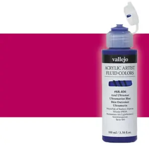 Acrílico Fluido Vallejo 606, rojo quinacridona magenta, 100 ml. * Compra Hoy