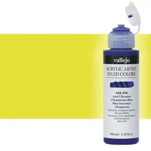Edición Limitada Acrílico Fluido Vallejo 616, amarillo fluorescente, 100 ml. *