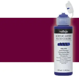 Última Oportunidad Acrílico Fluido Vallejo 810, violeta de quinacridona, 100 ml. *