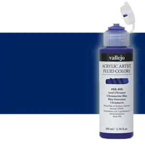 Acrílico Fluido Vallejo 823, azul antraquinona, 100 ml. * Popular