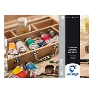 Bloc de 10 hojas de papel para óleo Van Gogh de 240 gr (24x32 cm) Pago Seguro