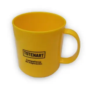 Súper Precio Taza plastico amarilla Totenart