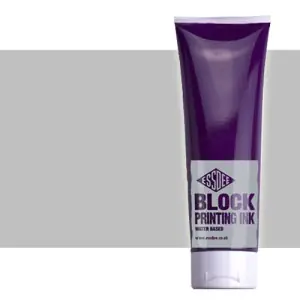 Envío Gratis Tinta Metálica Linograbado Plata Essdee, tubo 300 ml.