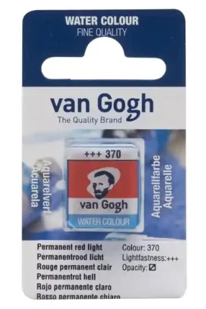 Ordena Ya PASTILLA ACUARELA VAN GOGH Nº370 ROJO PERMANENTE CLARO