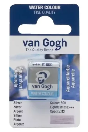 Oferta PASTILLA ACUARELA VAN GOGH Nº800 PLATA