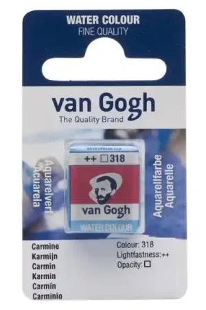 Máxima Calidad PASTILLA ACUARELA VAN GOGH Nº318 CARMÍN