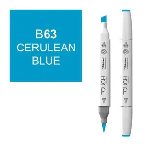 Certificado Rotulador alcohol TOUCH TWIN Cerulean Blue n. B63