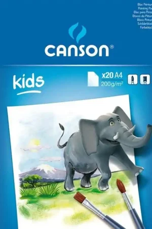 Premium BLOC CANSON KIDS PINTURA A4 200 GR 20 HOJAS