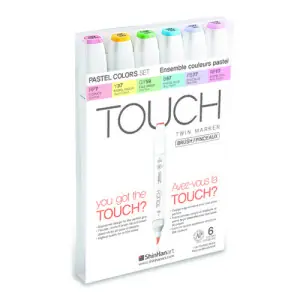 TOUCH TWIN 6 brush marker set colores pastel Compra Ahora