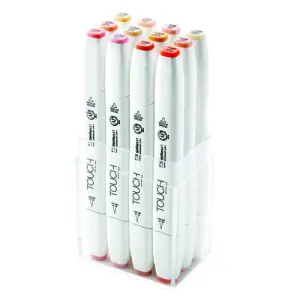 Ordenar Ahora Mismo TOUCH TWIN 12 brush marker set colores Tonos de piel