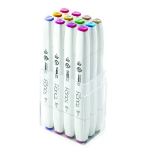 TOUCH TWIN 12 brush marker set colores pastel Pago Seguro