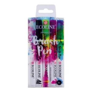 Estuche Acuarela ROTULADOR Ecoline Primary Brush Pen 5 ud Envío Gratis