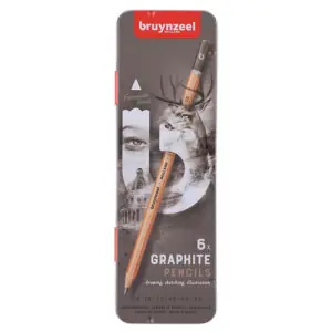 Estuche de 6 lápices de grafito Bruynzeel Nueva Colección