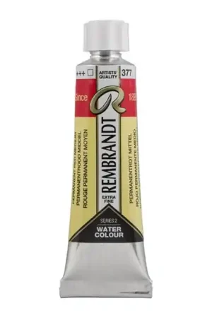 TUBO ACUARELA REMBRANDT 5 ML Nº377 ROJO PERMANENTE MEDIO Envío Exprés