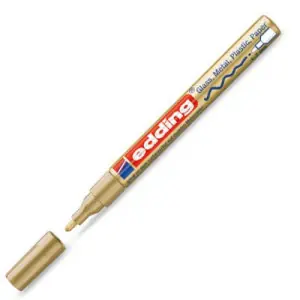 Rotulador Tinta Opaca Edding 751 Oro 53, punta redonda 1-2 mm. ** Lujoso
