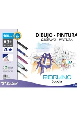 Premium BLOC FABRIANO DIBUJO Y PINTURA A3+ 160 GR 20 H
