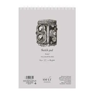 Devolución Gratuita Bloc dibujo Bristol, 50 hojas, 185 gr., A4, SM-LT