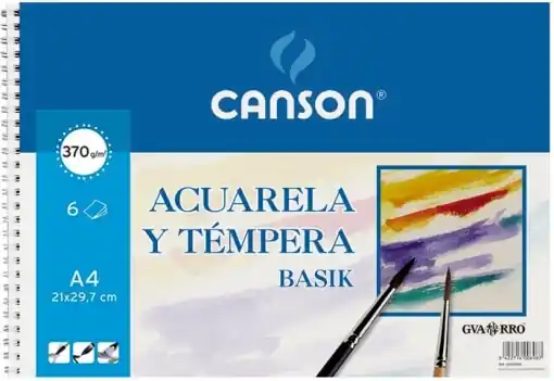 BLOC CANSON BASIK ACUARELA A4+ 370 GR. 10 H Última Oportunidad