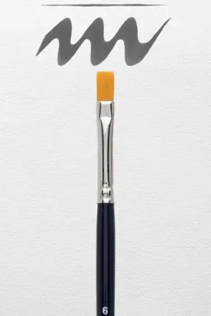 Marca Reconocida PINCEL VAN GOGH SERIE 194 Nº6 PLANO SINTÉTICO