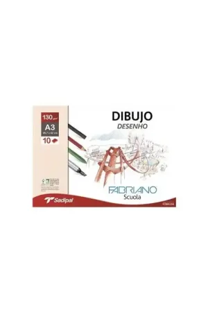 PAPEL DIBUJO FABRIANO ACCADEMIA A3 130 GR MINIPACK 10 HOJAS SOBRE Envío Exprés
