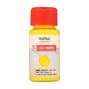 Tinta Textil Amarillo Brillante 2002, 50 ml. ArtCreation Artesanal