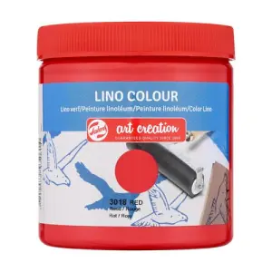 Económico Tinta al agua Linograbado Color Rojo 3018, 250 ml. ArtCreation