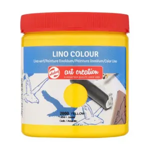 Tinta al agua Linograbado Color Amarillo 2000, 250 ml. ArtCreation Última Versión