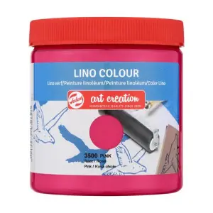 Tinta al agua Linograbado Color Rosa Chicle 3500, 250 ml. ArtCreation Directo De Fábrica