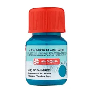 Bestseller Tinta Opaca Vidrio y Porcelana Verde Océano 6035, 30 ml. ArtCreation
