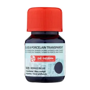 Pago Seguro Tinta Transparente Vidrio y Porcelana Azul Profundo 5029, 30 ml. ArtCreation