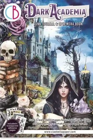 PAPEL SCRAP CIAO BELLA A4 JUNK JOURNAL Y EPHEMERA BOOK DARK ACADEMY Favorito De Clientes