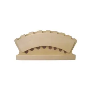 Portapinceles EXPOSITOR madera para 8 pinceles Lujoso