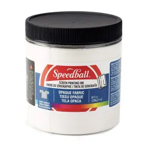 Tinta serigrafia al agua Blanco Perlado 236 ml. Speedball Súper Precio