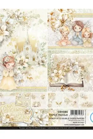 Garantía De Devolución De Dinero PAPEL SCRAP CIAO BELLA BLOC 20x20 BLESSING DAY