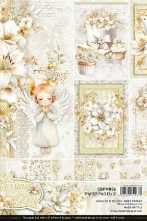 Lujoso PAPEL SCRAP CIAO BELLA KIT 30x30 BLESSING DAY PAPER PAD