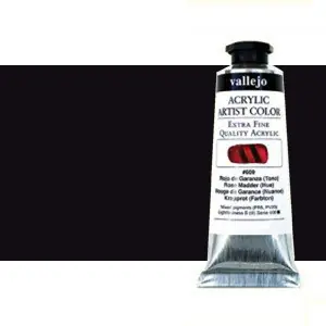 Acrílico Vallejo Artist n. 319 color negro marfíl (60 ml) Nueva Colección