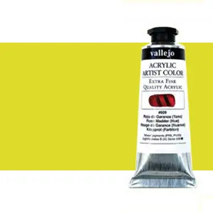 Barato Acrílico Vallejo Artist n. 616 color amarillo fluorescente (60 ml)