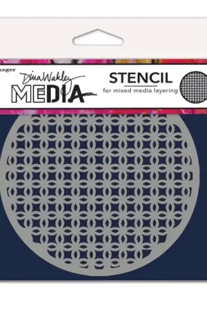 Ranger Dina Wakley MEdia Stencils Coasters 4 - 13,97 x 13,97 cm. No Te Lo Pierdas