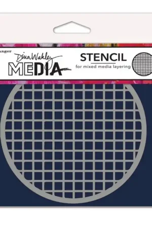 Ranger Dina Wakley MEdia Stencils Coasters 1 - 13,97 x 13,97 cm. Mayoreo