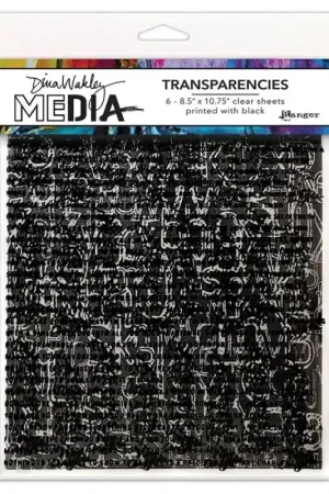 Dina Wakley MEdia Transparencies Typography Set 1 Envío Exprés